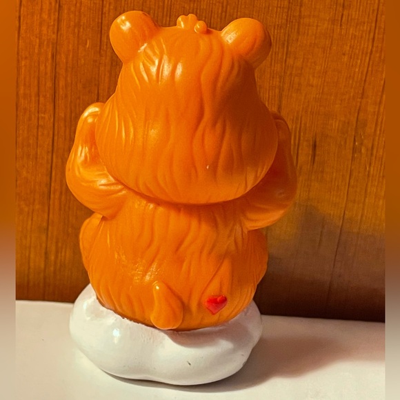 Care Bears Pencil Topper Vtg 1980s PVC Plastic Tenderheart heart - Picture 2 of 3